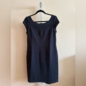 Banana Republic Black Cap Sleeve Mini Dress